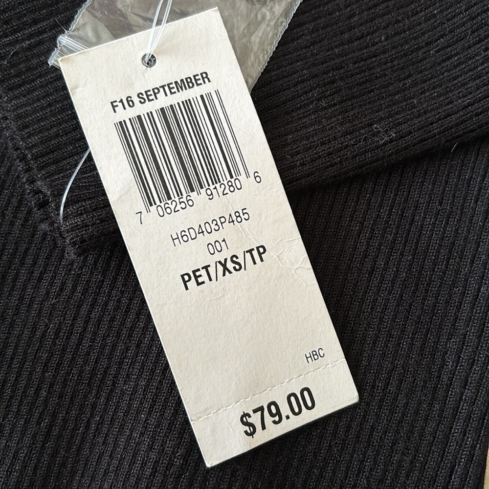 INC Black Ribbed Cutout Sweater - Picture 5 of 6